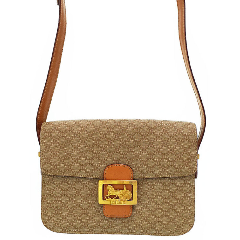 Celine Shoulder Buckle Macadam Carriage Bag - Picture 2 of 9